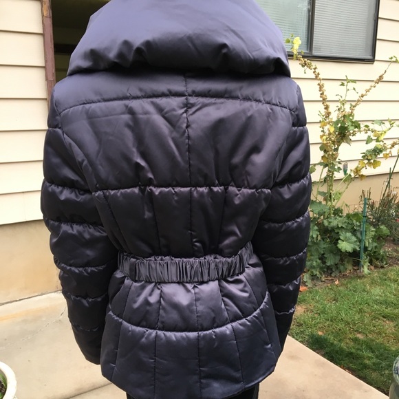 D.E.T.A.I.L.S INTL Quilted Puffy Belted Winter Coat - Picture 4 of 6